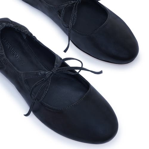 Bernardo 1946 Footwear Court Ballet Flat In Black