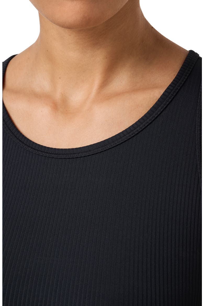 Pulse Performance Rib Crop Tank, Alternate, color, BLACK