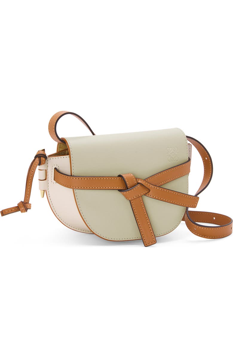 Loewe Mini Gate Leather Convertible Crossbody Bag, Alternate, color,