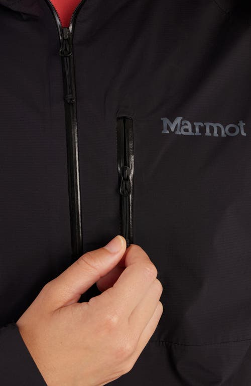 Marmot Superalloy Bio Packable Rain Jacket In Black
