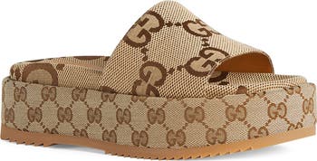 Gucci Angelina GG Logo Platform Slide Sandal Women Nordstrom