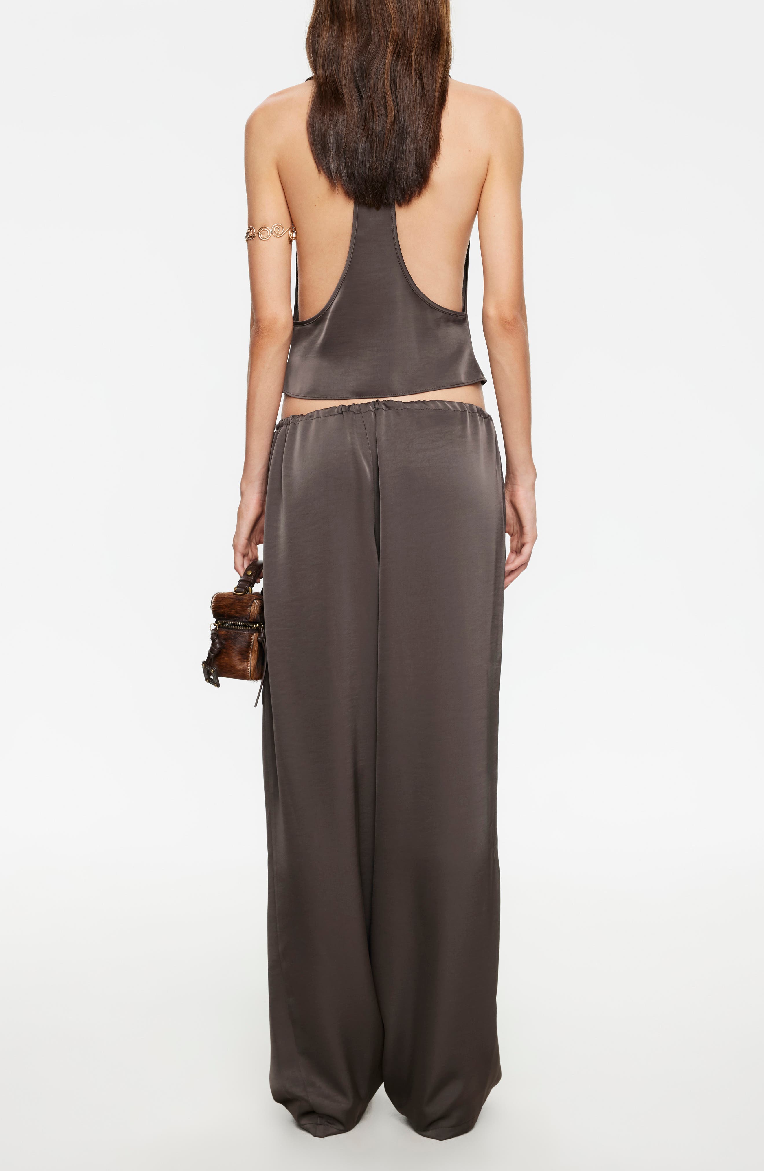 Femme Satin Drawstring Pants - image 2