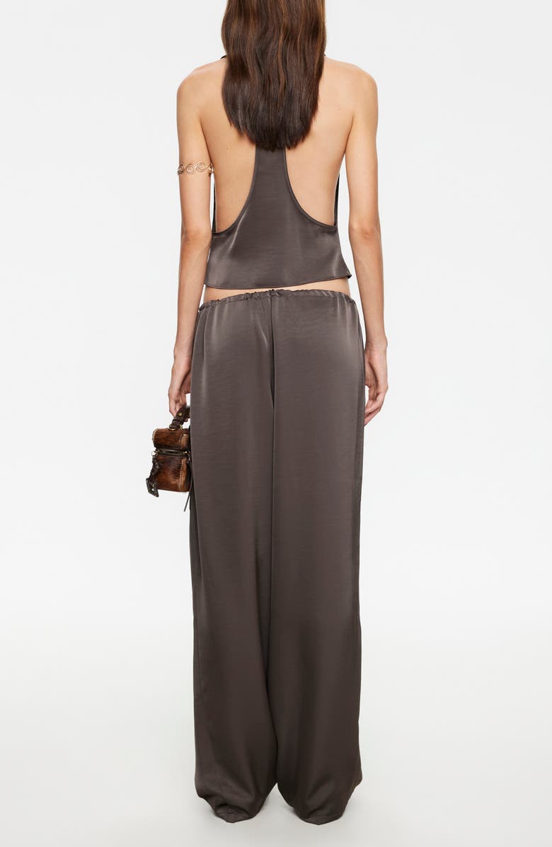 LIONESS Bare Crop Satin Tank, Alternate, color, Mocha