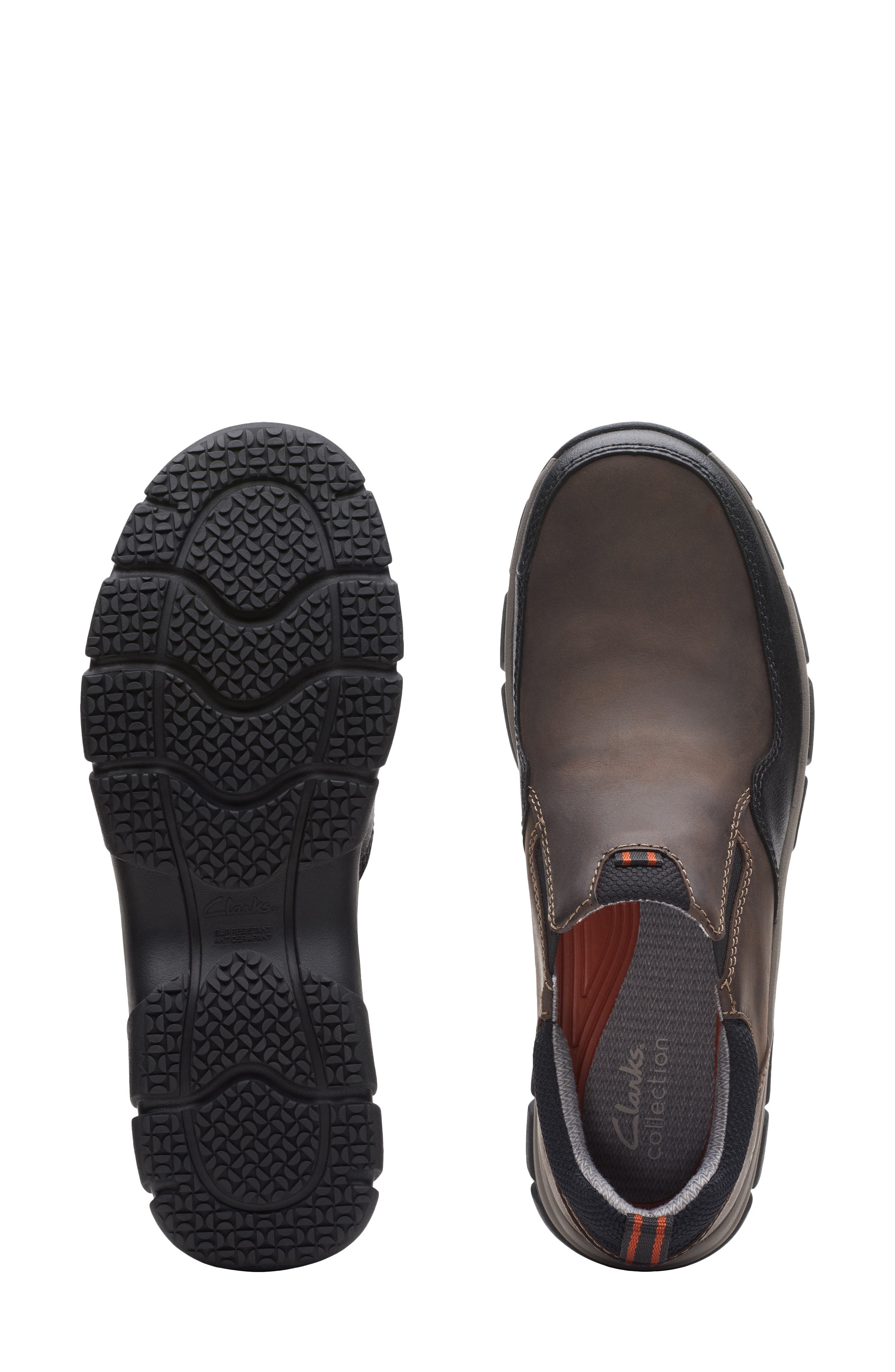 Walpath Step Slip-On, Alternate, color, DARK BROWN LEA