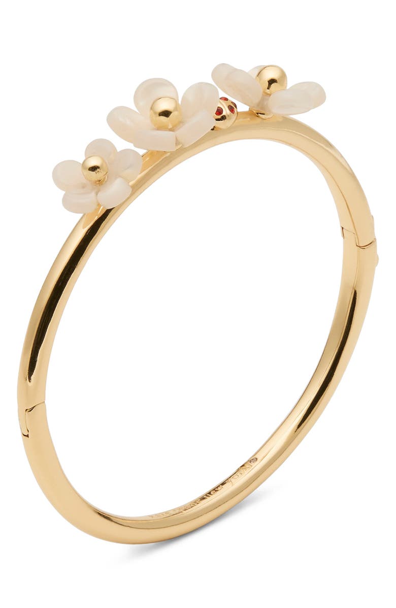 Kate Spade New York flower cuff bracelet, Alternate, color, 