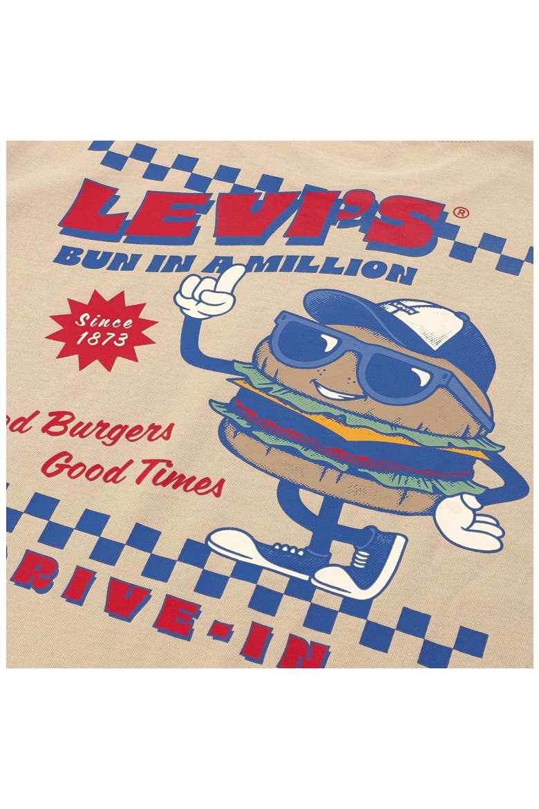 Kids' Drive-In Burger Graphic Tee, Alternate, color, FIELDS OF RYE