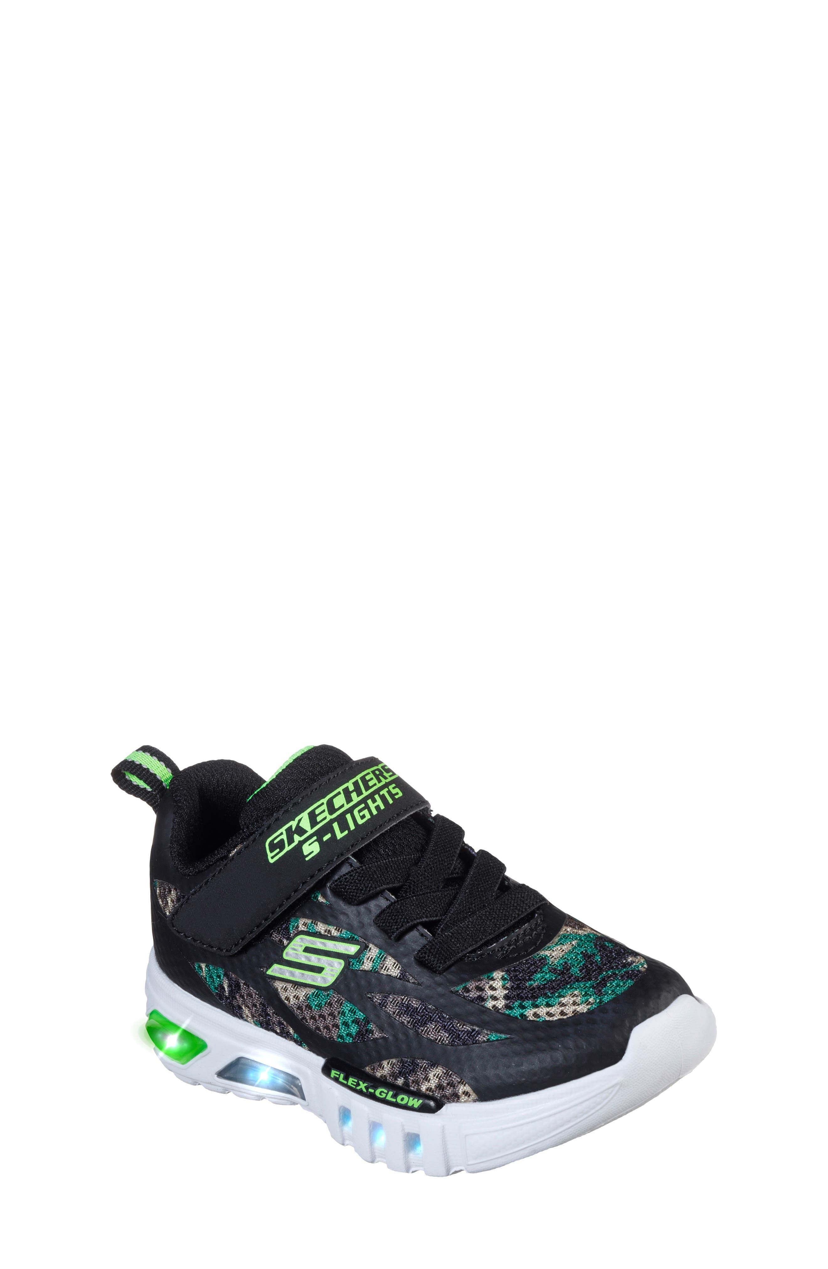 SKECHERS Flex Glow Dezlom Light-Up Sneaker, Main, color, 
