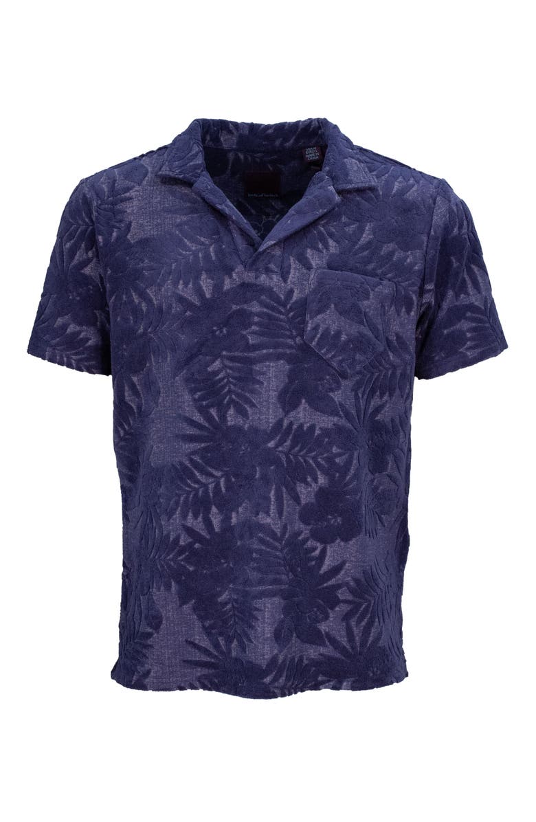 Lords of Harlech Johnny Terry Towel Polo, Main, color, Farm Floral Navy