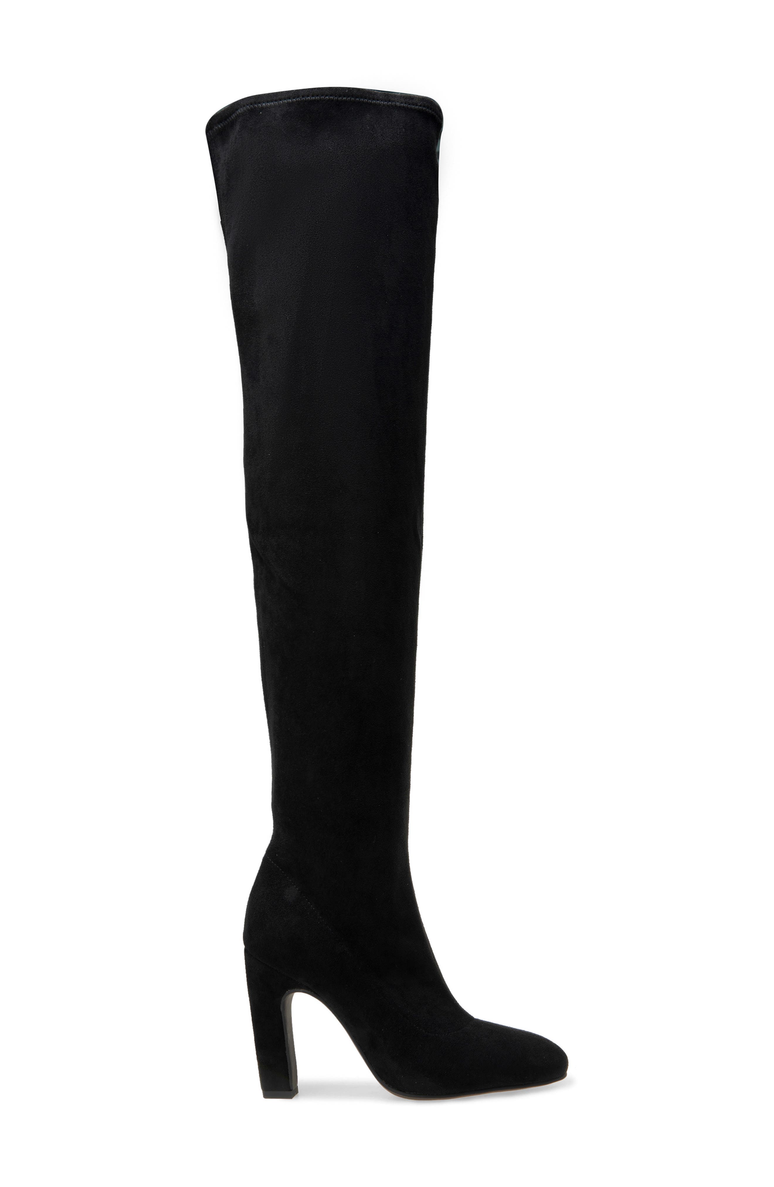 Posie Over the Knee Boot, Alternate, color, BLACK