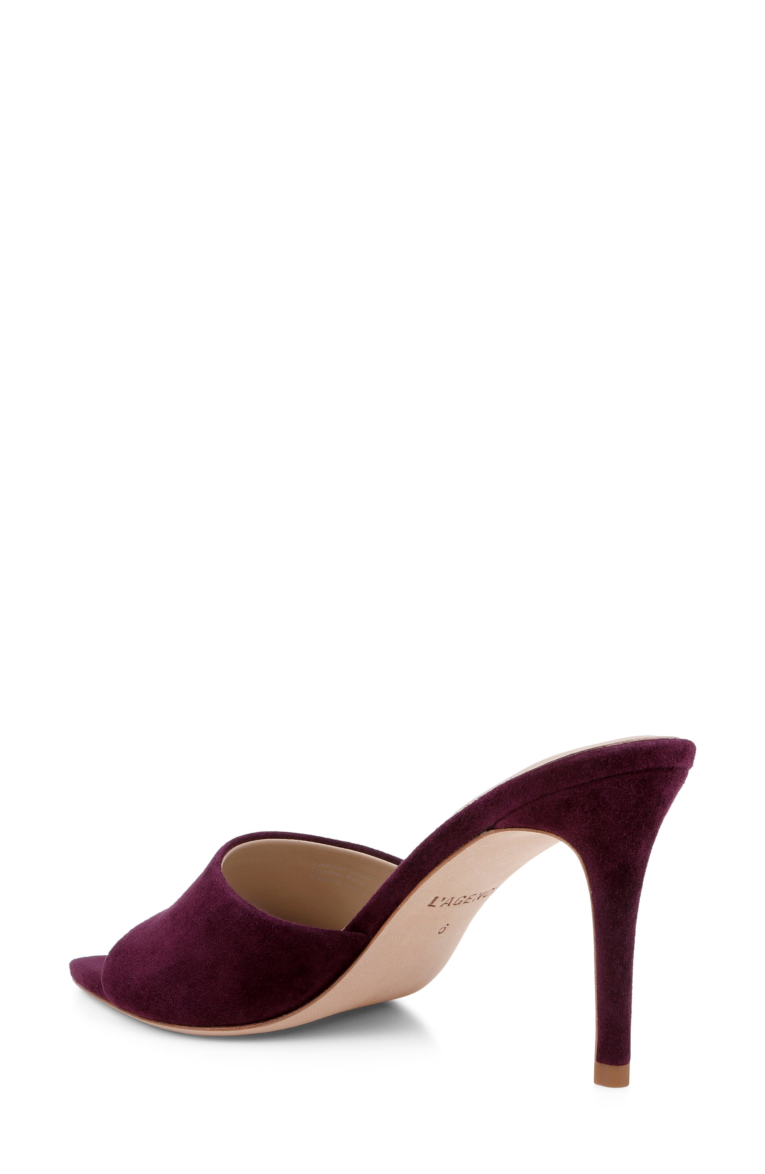 L'AGENCE Lolita VIII Mule, Alternate, color, Burgundy Suede