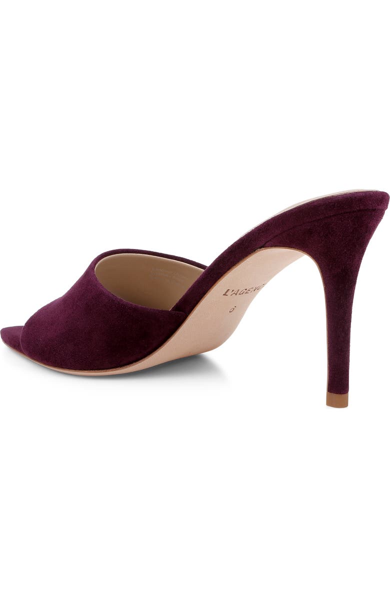 L'AGENCE Lolita VIII Mule, Alternate, color, Burgundy Suede