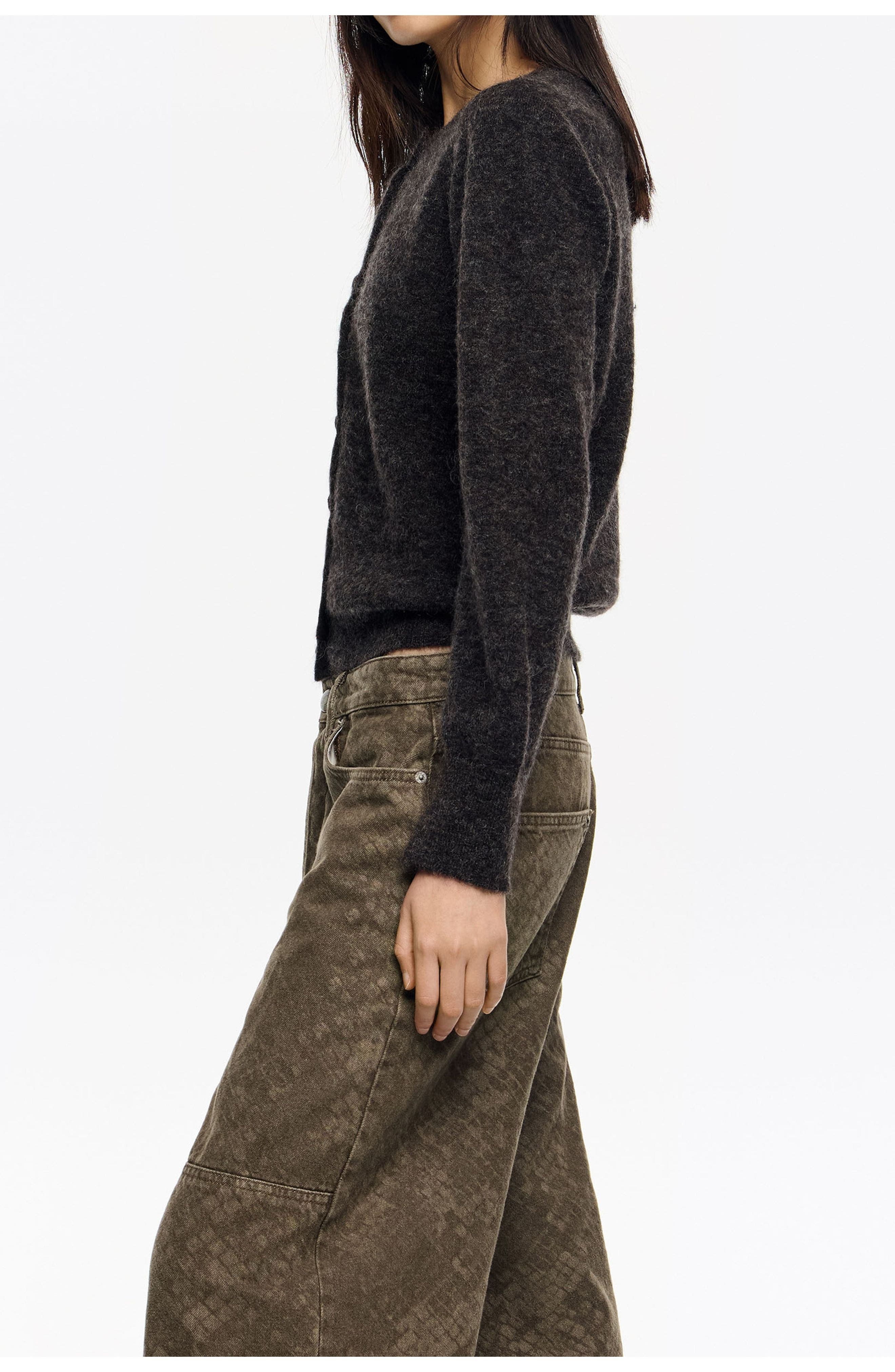 Fur Fitted Cardigan - image 2