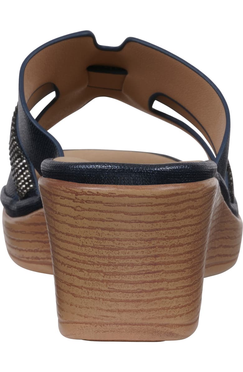 GC SHOES Francis Wedge Sandal, Alternate, color, Navy