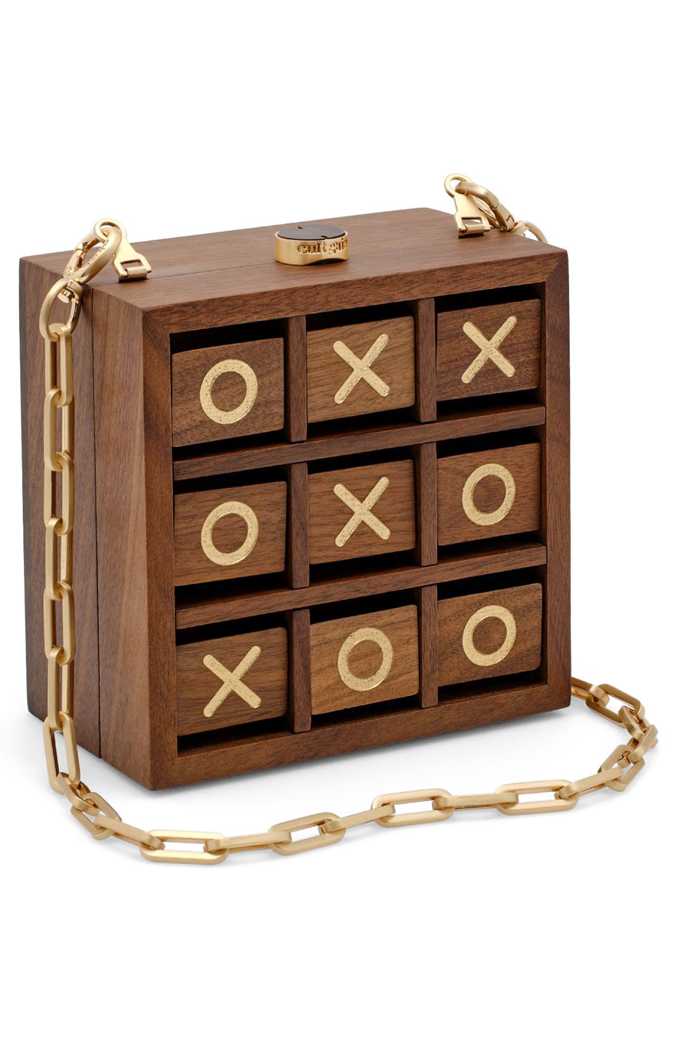 Cult Gaia Tic Tac Toe Box Bag, Alternate, color, Walnut
