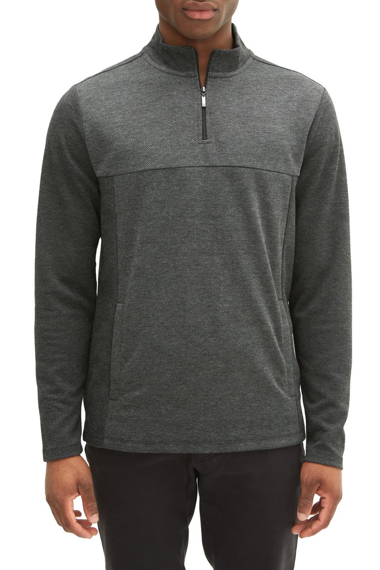 Milligan Long Sleeve Half Zip Sweater, Main, color, CHARCOAL