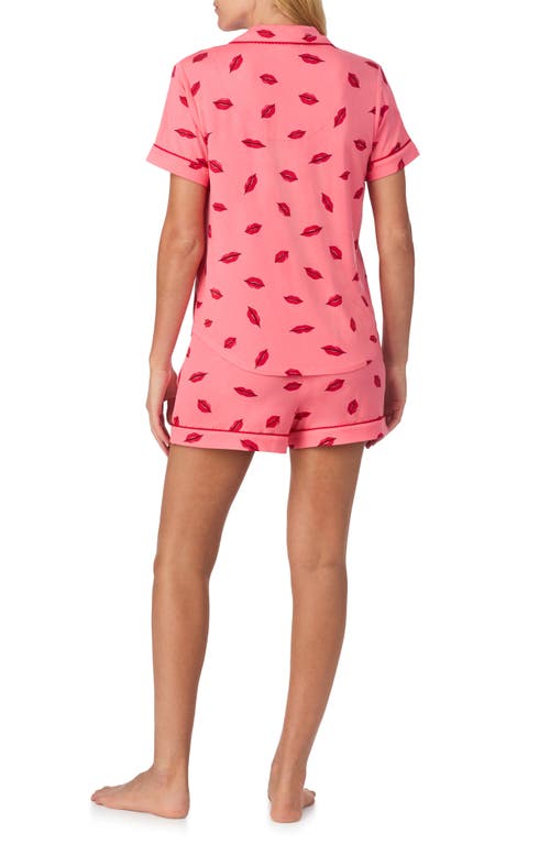 Kate Spade New York Print Short Pajamas In Pink