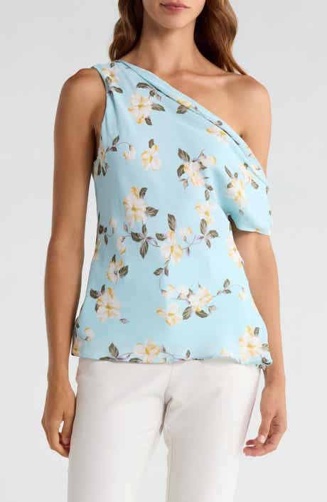 The Side Note One-Shoulder Floral Top