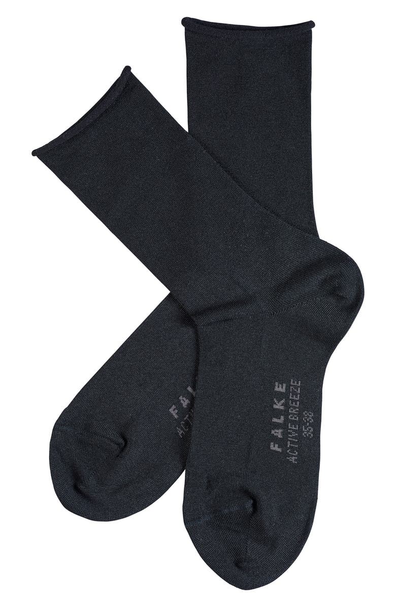 Falke Active Breeze 2-Pack Socks, Alternate, color, Black/ Grey