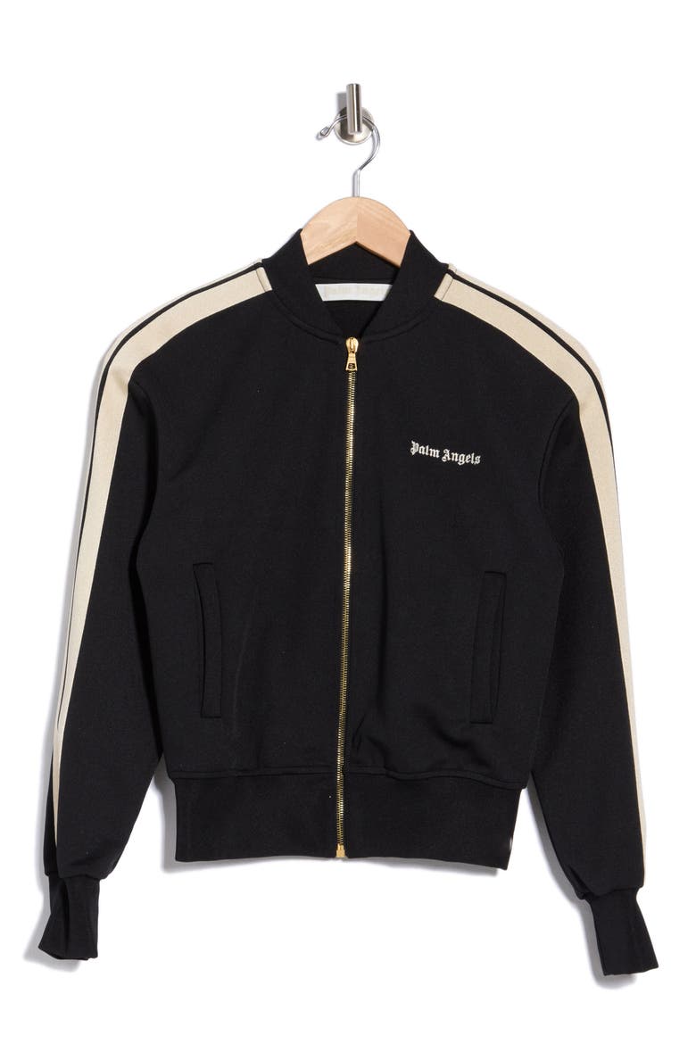 Logo Stripe Jacket, Alternate, color, BLACK/WHITE