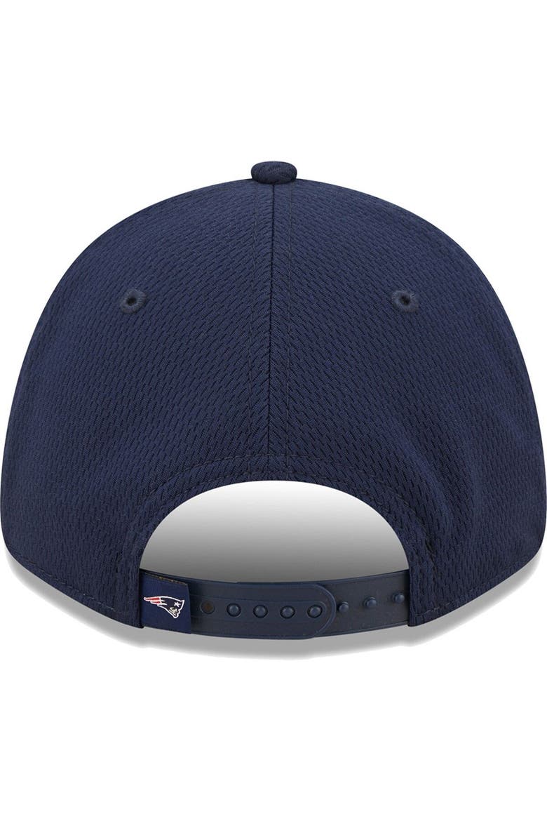 Men's New Era Navy New England Patriots Framed AF 9FORTY Snapback Hat, Alternate, color, Navy