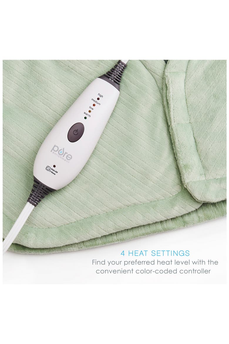 Weighted Warmth Neck & Shoulders Heating Wrap, Alternate, color, JADE