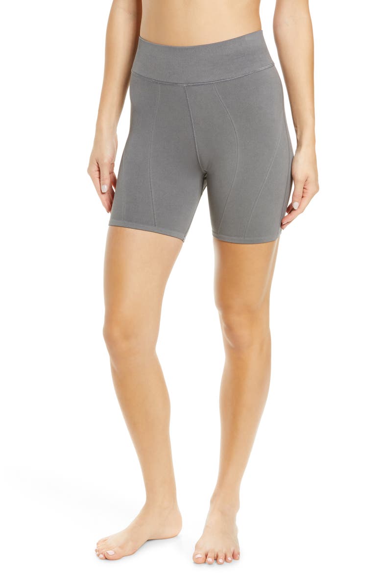 Free People FP Movement Let's Go Seamless Bike Shorts, Main, color, CHARCOAL