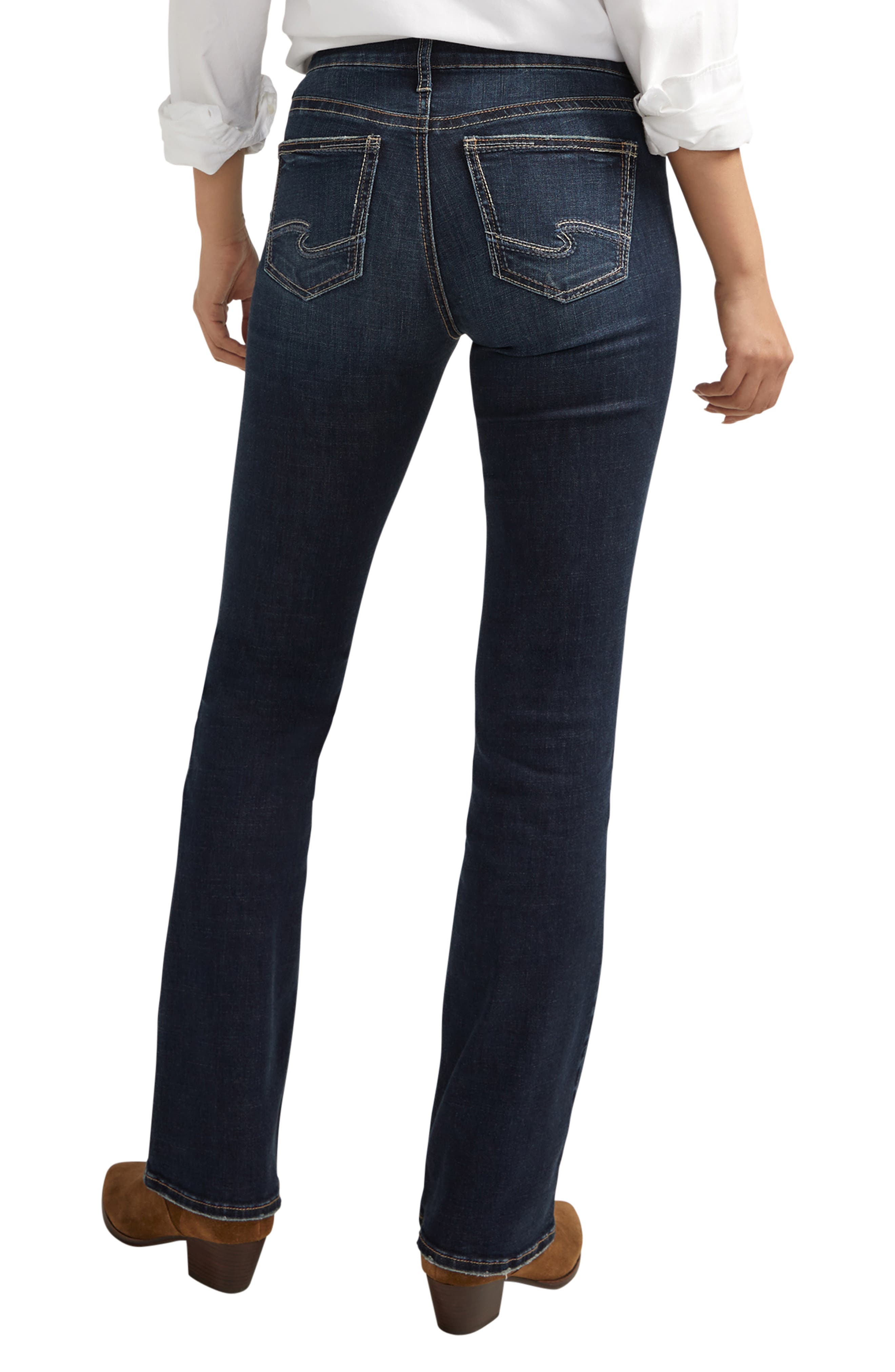 Suki Curvy Mid Rise Slim Bootcut Jeans - image 2