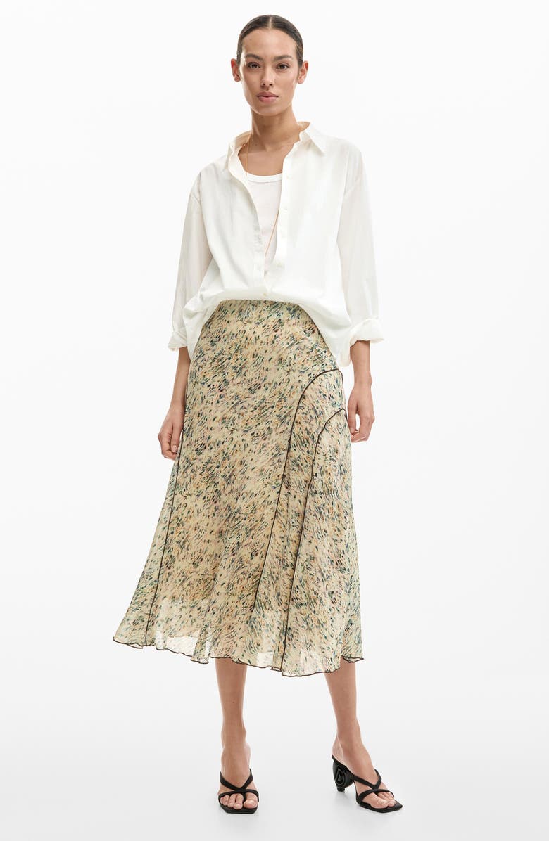 Desigual Abstract Print Midi Skirt, Alternate, color, 