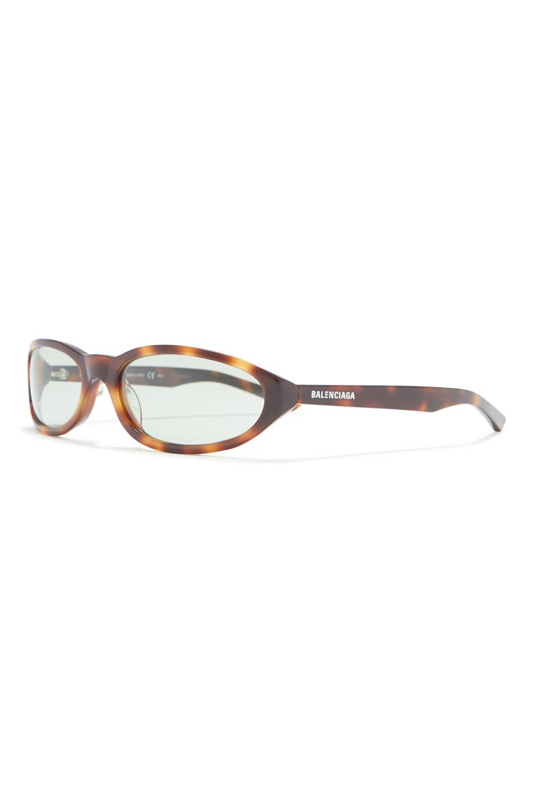 55mm Oval Sunglasses, Alternate, color, HAVANA HAVANA GREEN/GRN