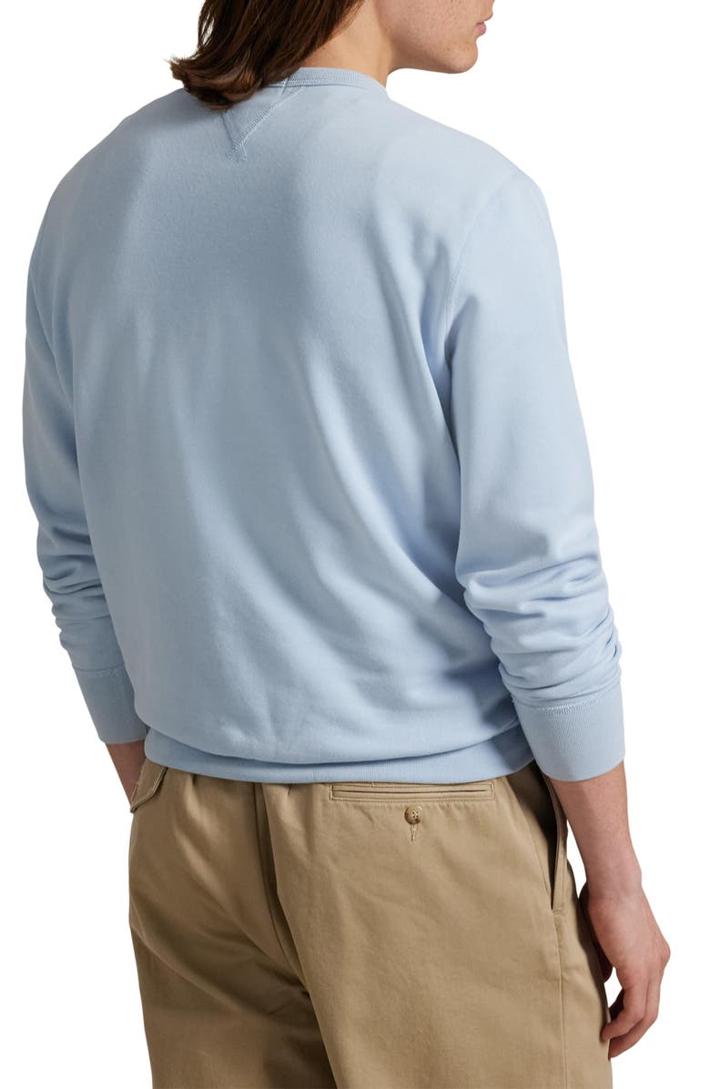 Polo Ralph Lauren Logo Embroidered Fleece Sweatshirt, Alternate, color, Southport Blue