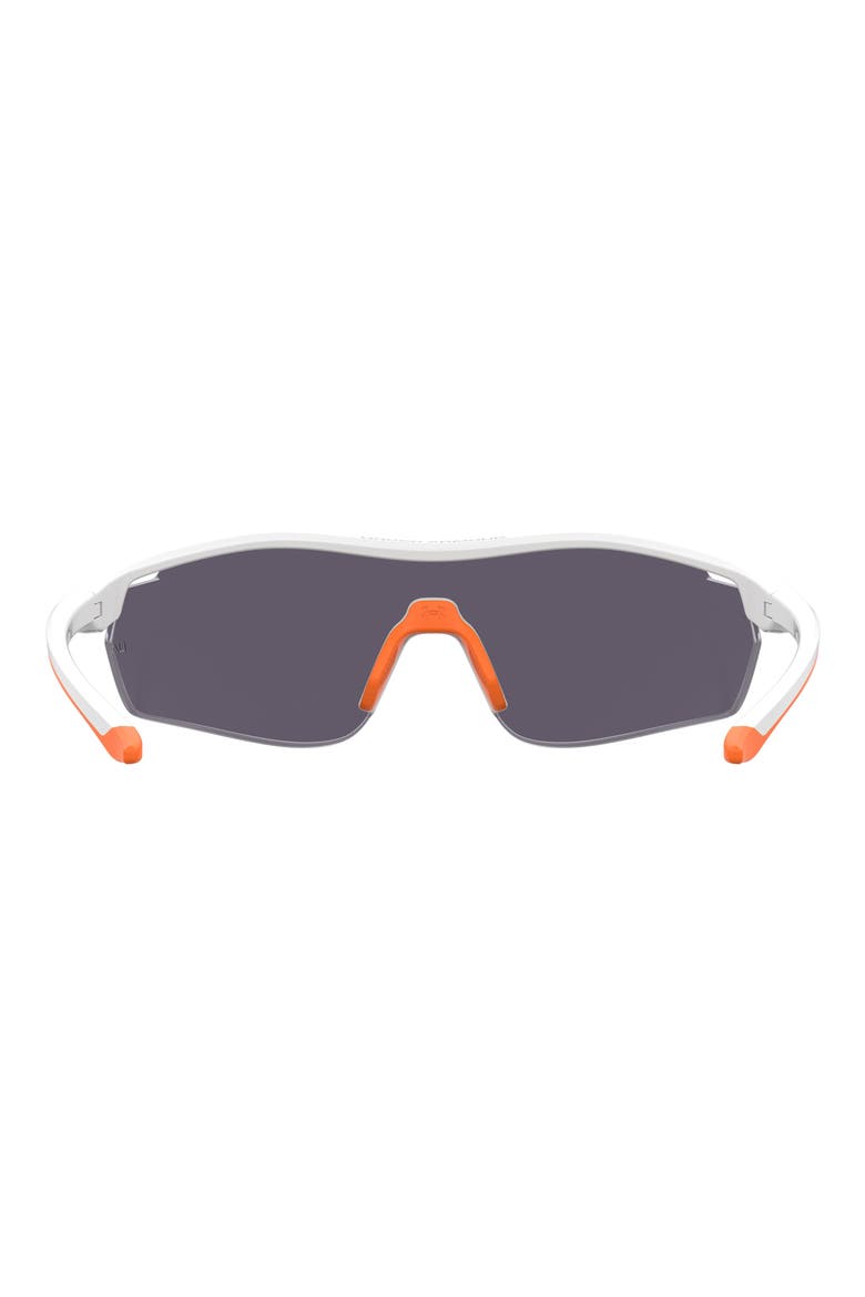 99mm Gradient Mask Sunglasses, Alternate, color, WHITE ORANGE
