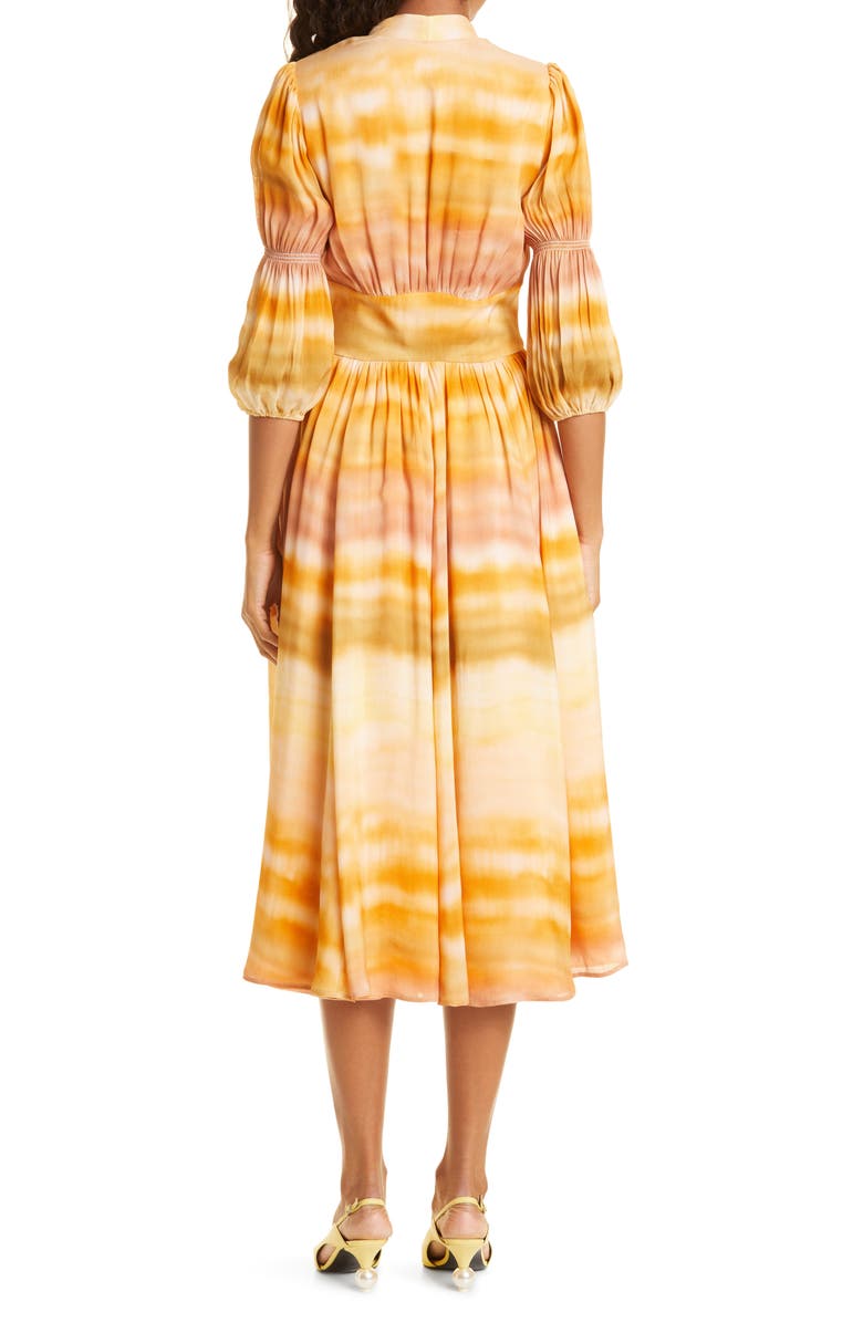 Cult Gaia Willow Button Front Dress, Alternate, color, 