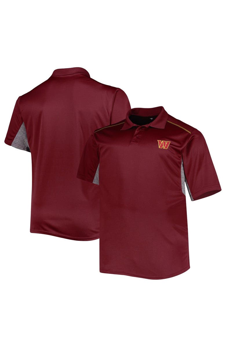 PROFILE Men's Burgundy Washington Commanders Big & Tall Team Color Polo, Main, color, Burgundy