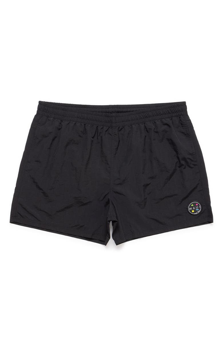 Maui & Sons Party Rocker Volley Shorts, Main, color, Black