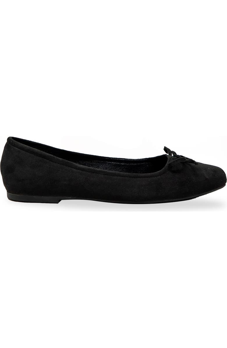 CHASE AND CHLOE Bow Ballet Flat, Alternate, color, Black