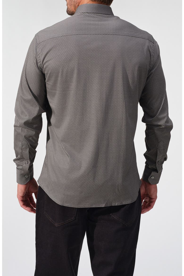 Monaco Print Long Sleeve Shirt, Alternate, color, BLACK