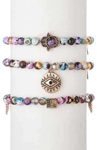 Nora Agate 3-Piece Bracelet Set