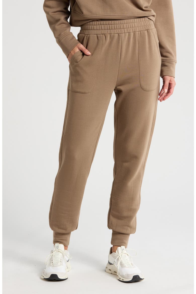 Cozy Knit Joggers, Main, color, BROWN SHIITAKE