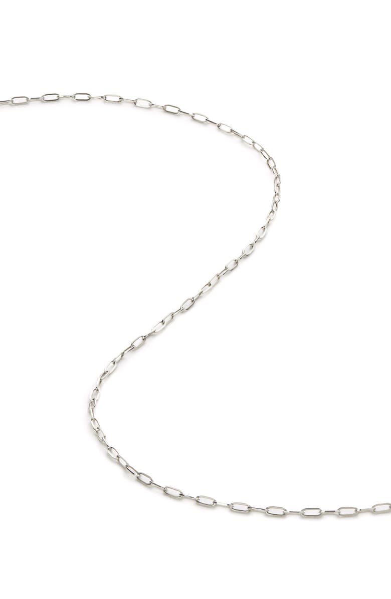 Ana Luisa Gold Paperclip Necklace, Alternate, color, White Gold
