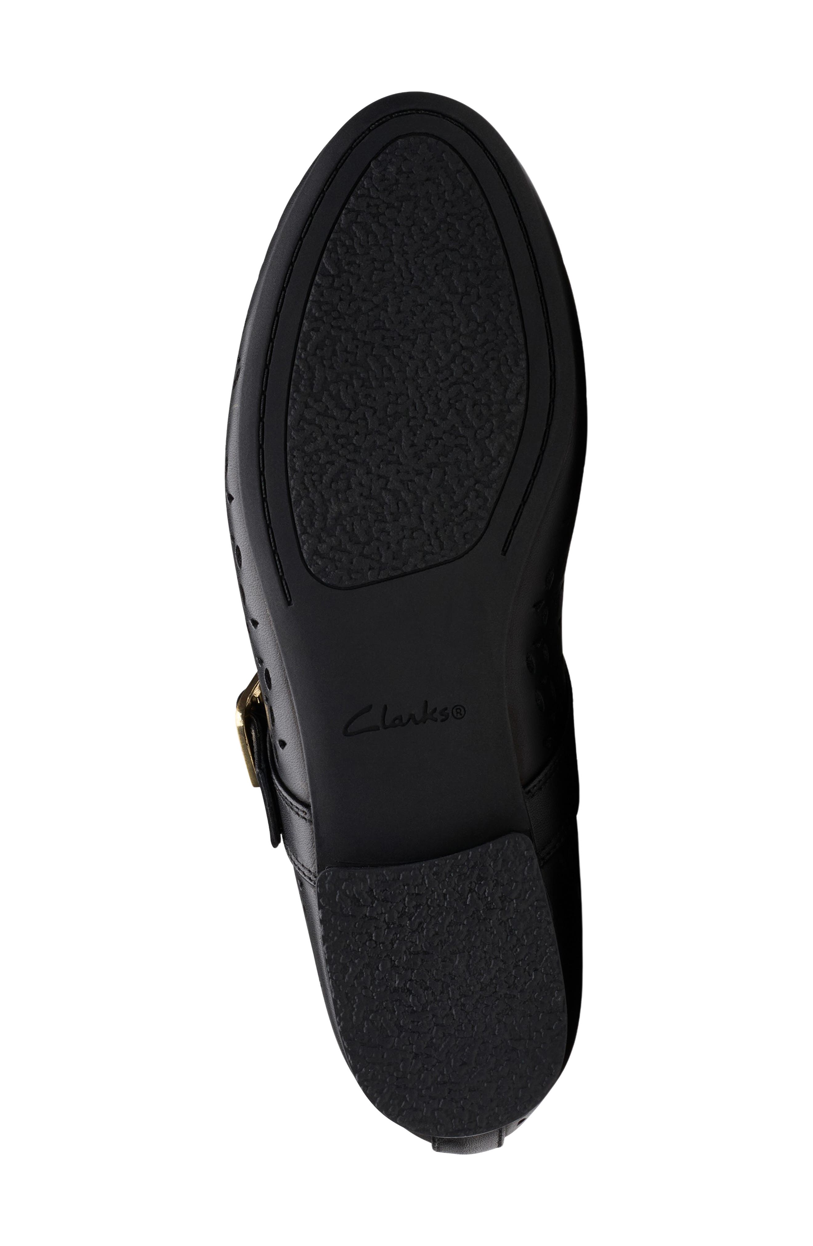 Clarks<sup>®</sup> Fawna Mary Jane Flat, Alternate, color, Black Leather