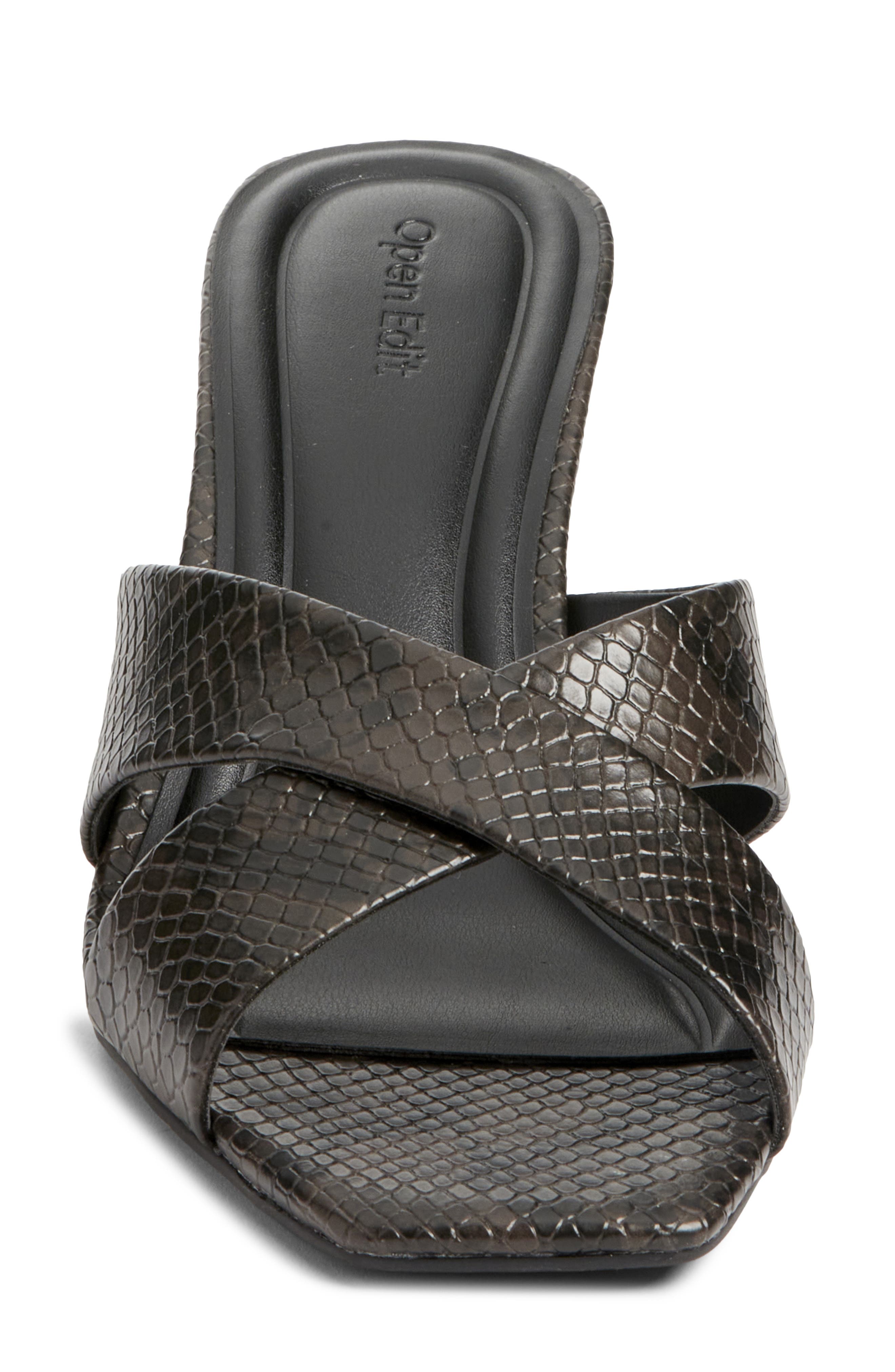 Grady Slide Sandal, Alternate, color, BROWN ESPRESSO SNAKE