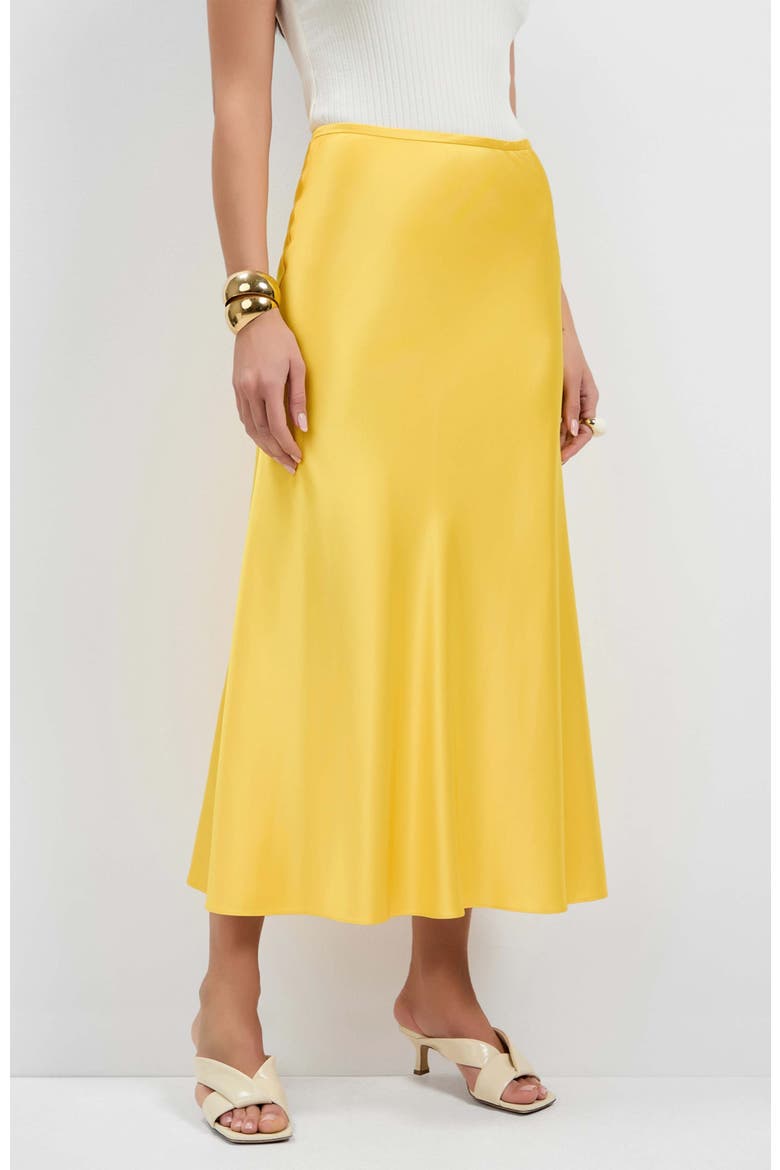 Rabina Flared Skirt, Alternate, color, Lambretta Lemon