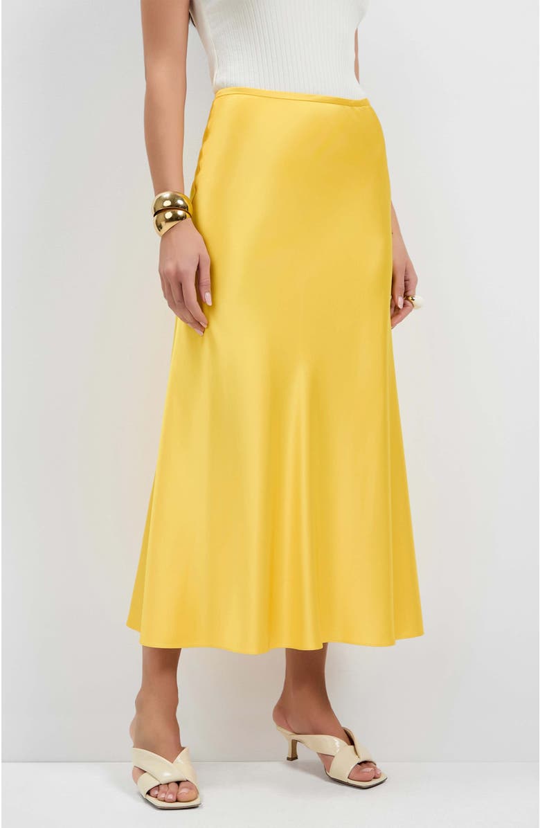 Trina Turk Rabina Flared Skirt, Alternate, color, Lambretta Lemon
