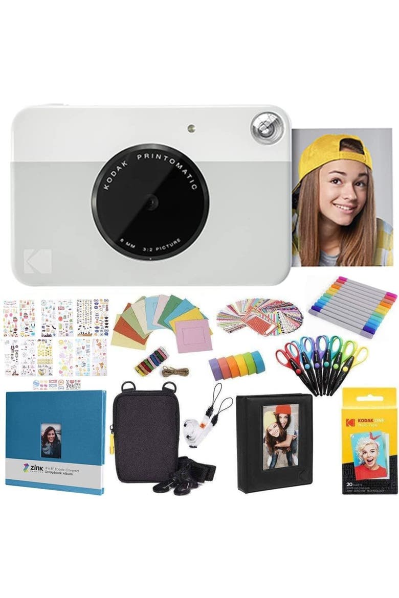 Printomatic Camera Bundle with Zink Paper, Main, color, Grey