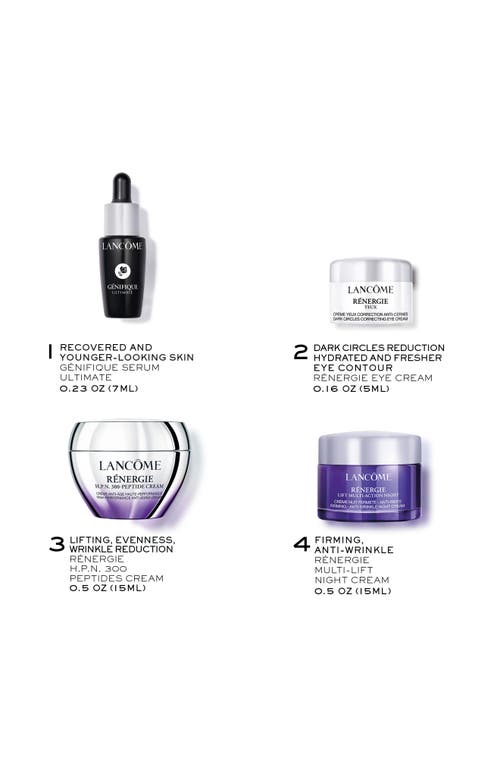 Lancôme Rénergie Discovery 4-piece Skin Care Set $138 Value In Transparent