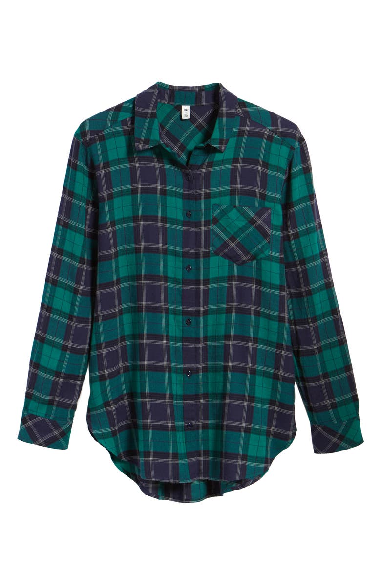 BP. Plaid Cotton Blend Shirt, Alternate, color,