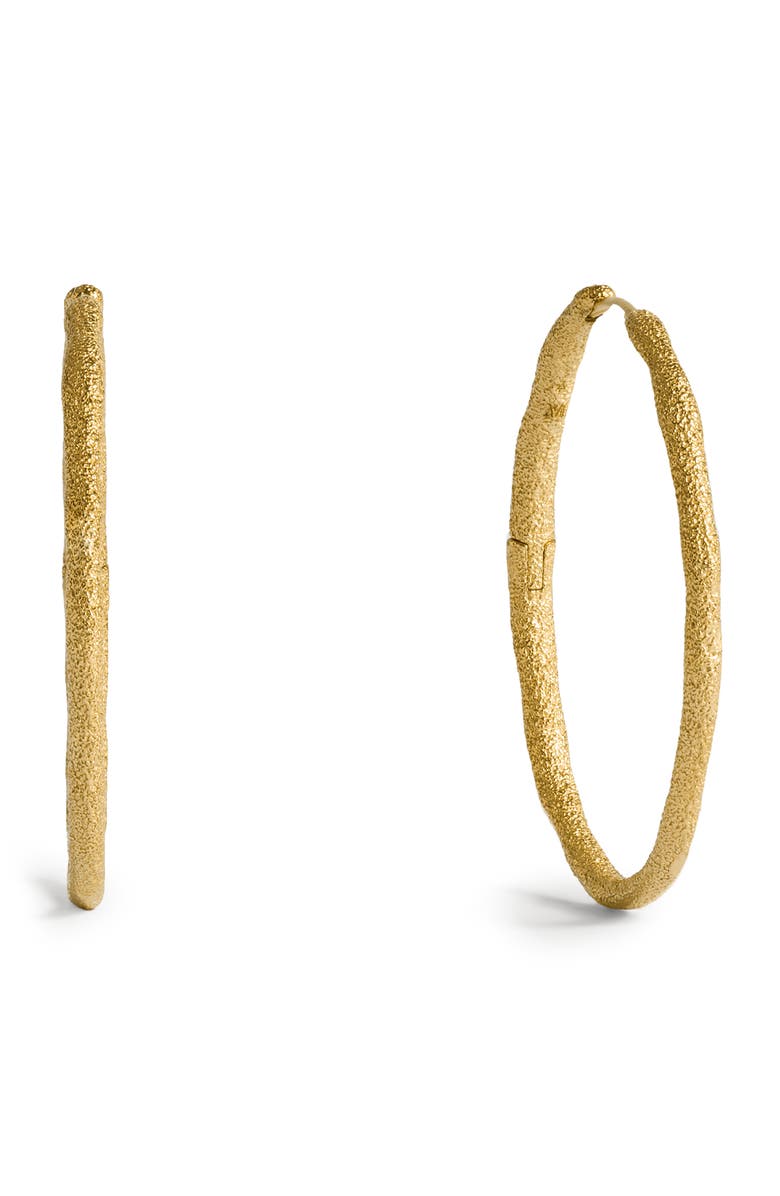 Monica Vinader Large Antica Slim Hoop Earrings, Main, color, 18K Gold Vermeil