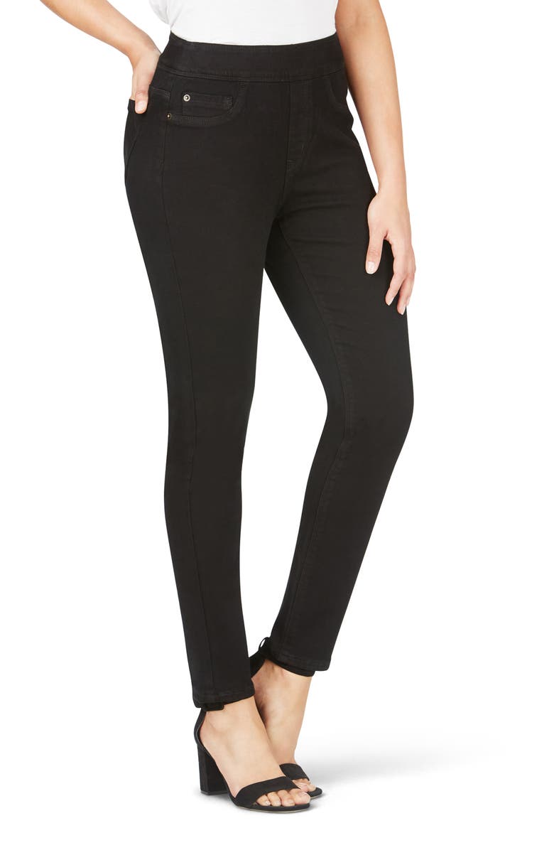 Foxcroft Uptown Slim Leg Pull-On Stretch Pants, Main, color, 