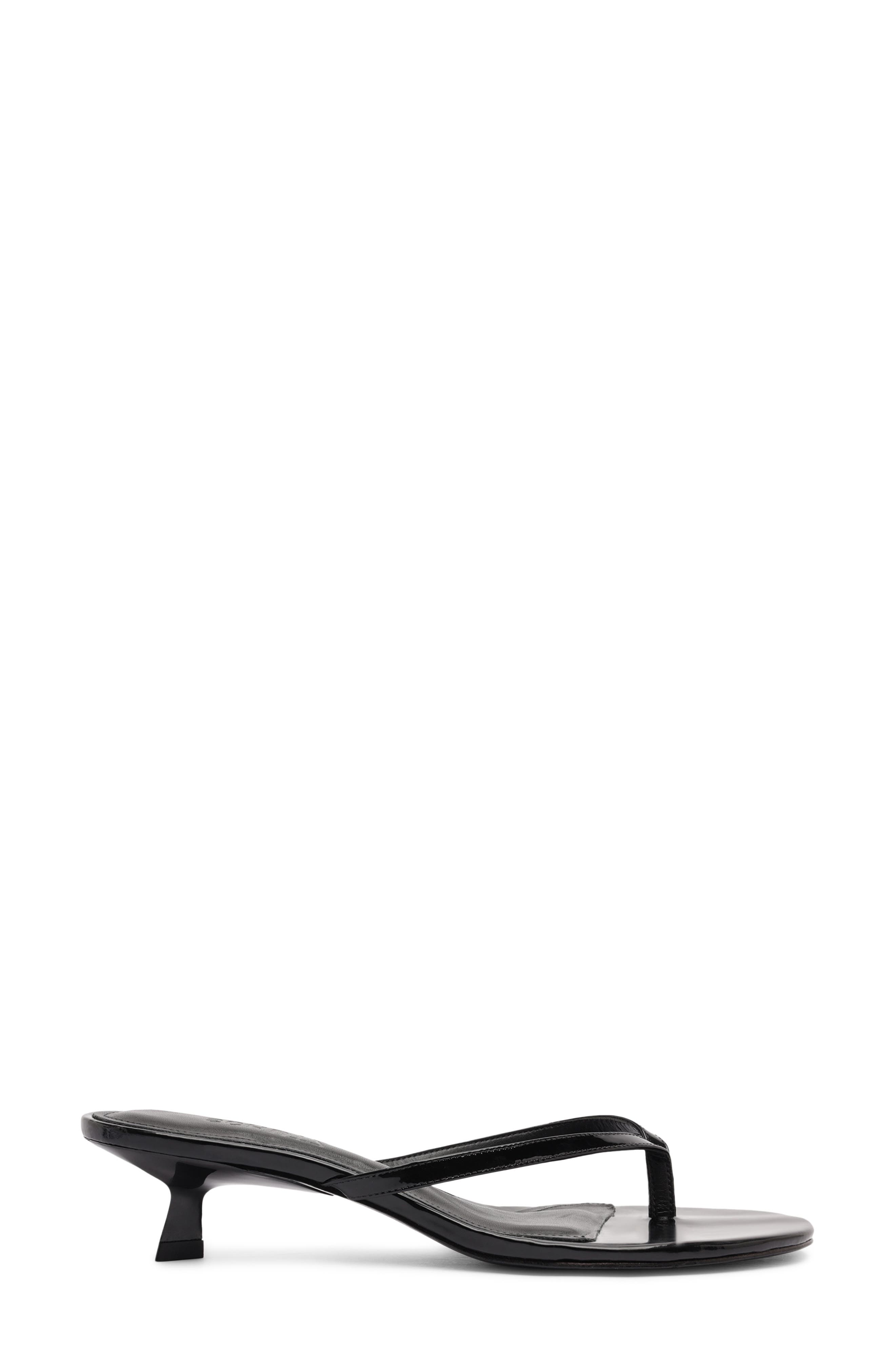 Schutz Carolyn Kitten Heel Sandal, Alternate, color, Black Patent