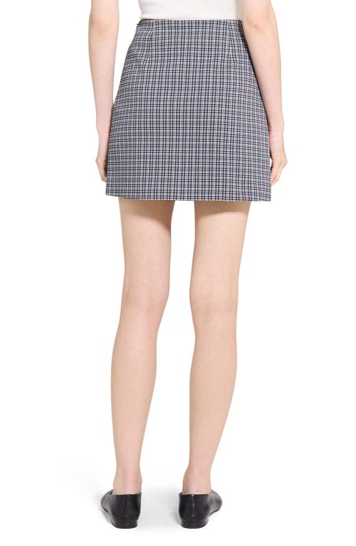 Theory Simple Knit A-line Miniskit In Blue